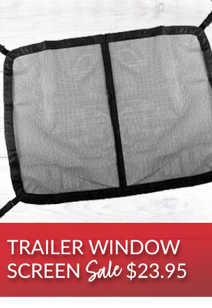 Trailer window screen sale