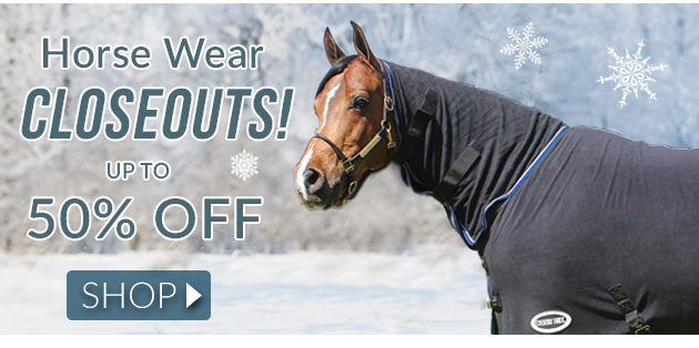 Horse wear closeouts
